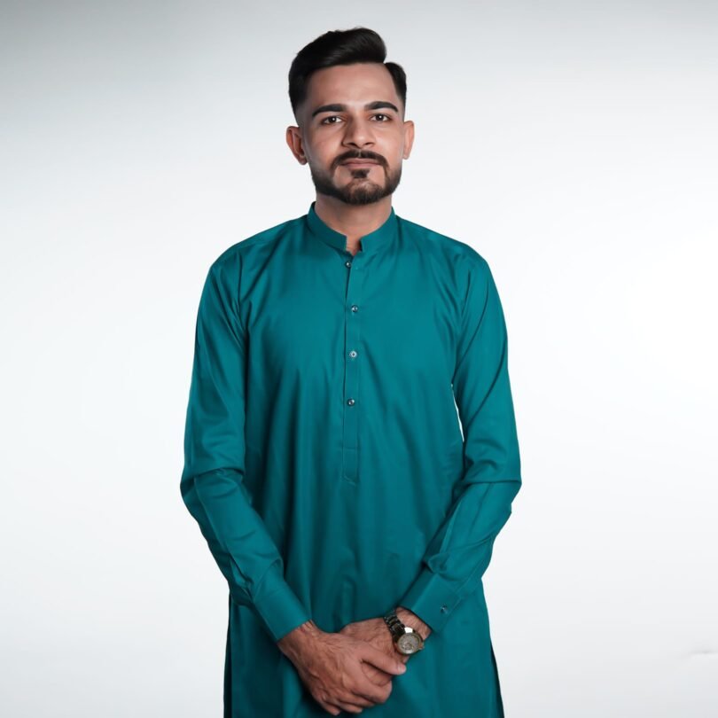Elegant Jade Green Branded Shalwar Kameez – BinWahid