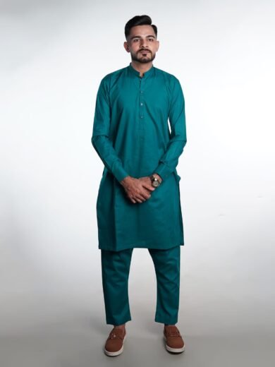 Elegant Jade Green Branded Shalwar Kameez – BinWahid