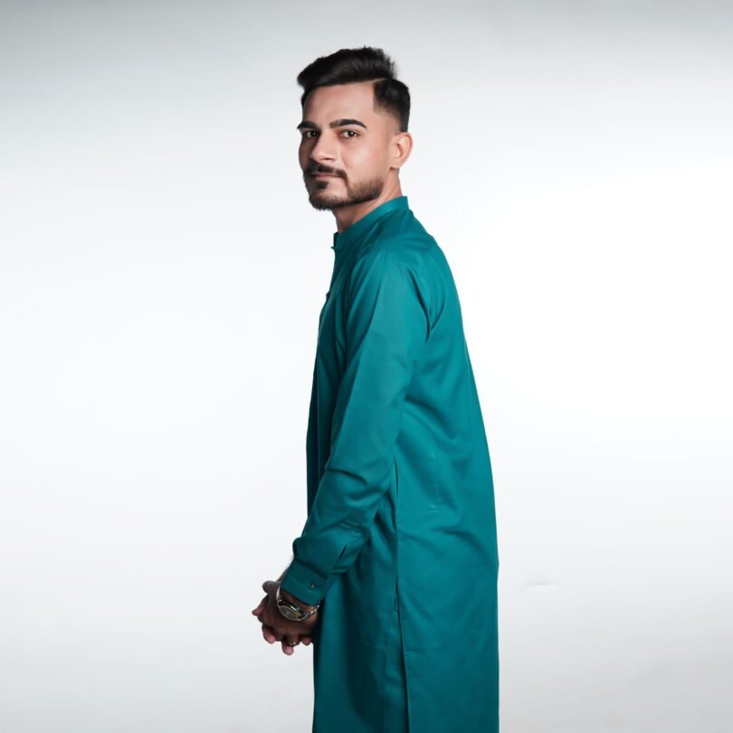 Elegant Jade Green Branded Shalwar Kameez – BinWahid