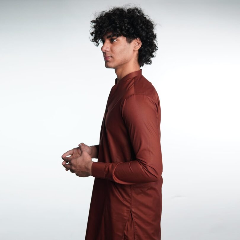 BinWahid Walnut Brown Shalwar Kameez – Timeless Elegance & Comfort