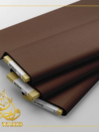 Exquisite Chocolate Brown Fabric by BinWahid – Rich in Color & Quality