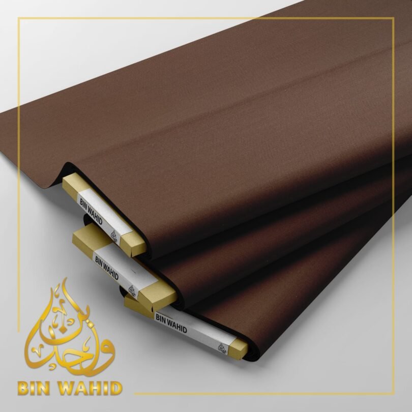 Exquisite Chocolate Brown Fabric by BinWahid – Rich in Color & Quality