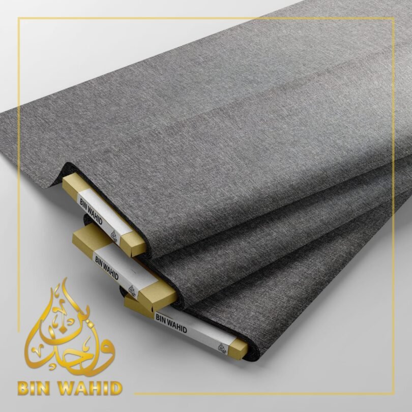 Premium Texture Grey Fabric by BinWahid – Elegance with a Modern Touch