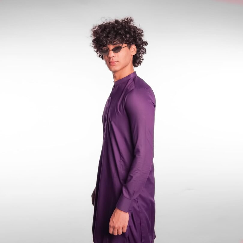 Violet Shalwar Kameez - Image 2