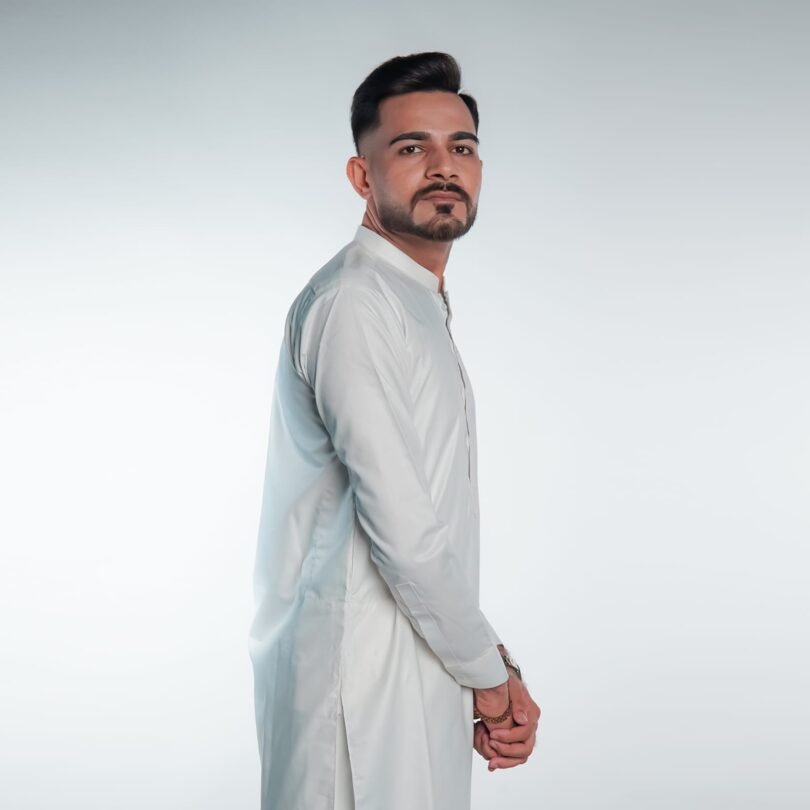 Timeless White Shalwar Kameez by BinWahid – A Symbol of Elegance & Purity