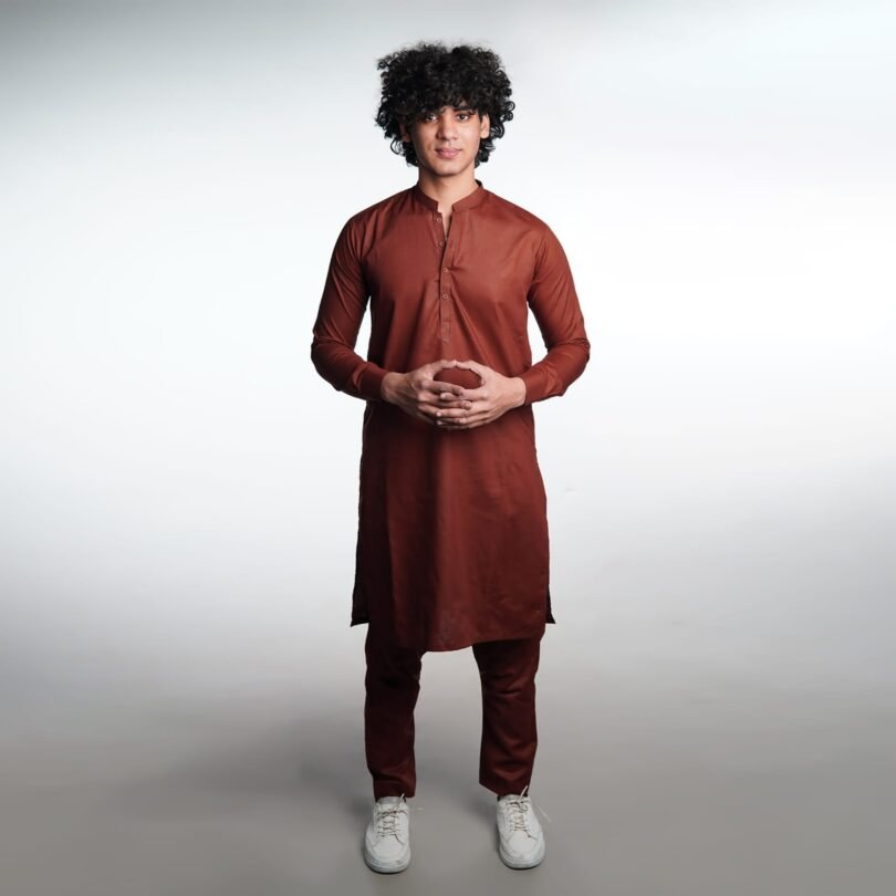 BinWahid Walnut Brown Shalwar Kameez – Timeless Elegance & Comfort