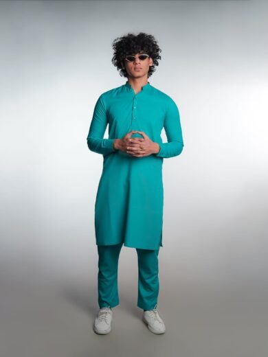 BinWahid Sky Blue Shalwar Kameez – Graceful Elegance & Comfort