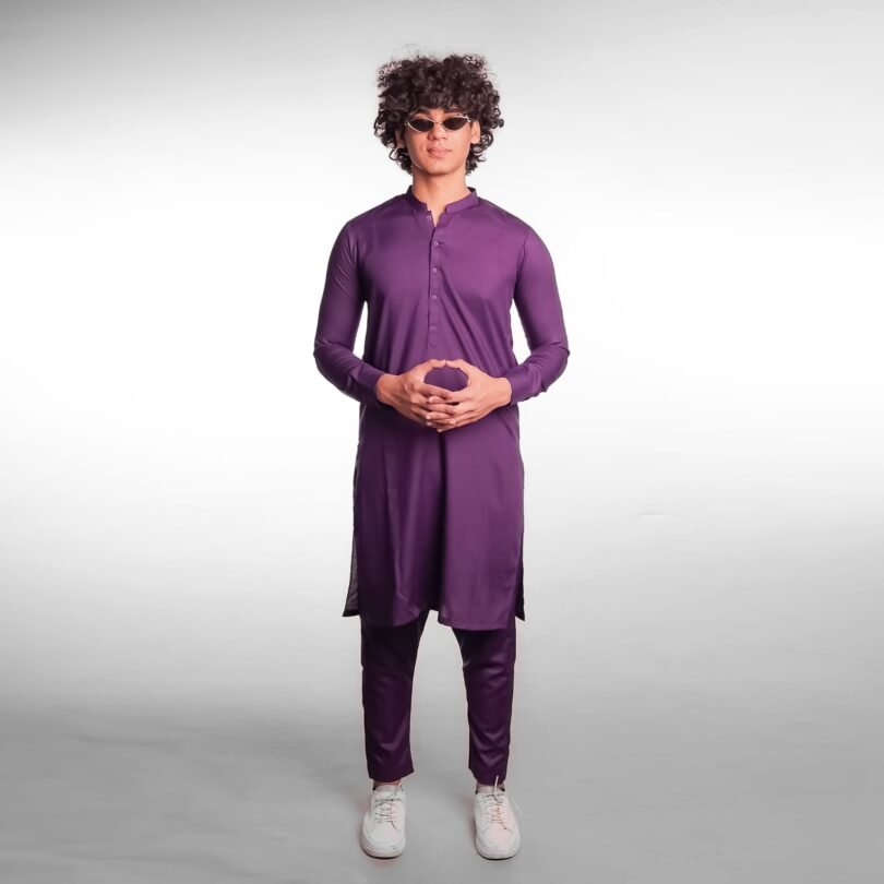 Violet Shalwar Kameez - Image 3